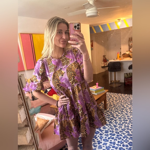 Farm Rio Tiger Print Babydoll Dress - WORN ONCE! - Picture 4 of 4